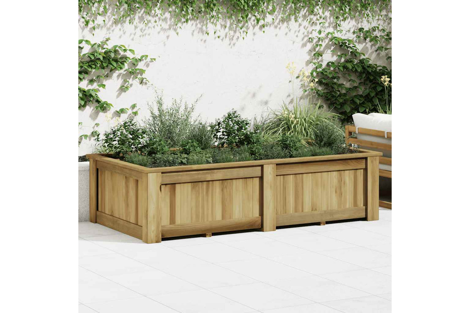 vidaXL 49097 Raised Bed 196x100x50cm Impregnated Pinewood-3