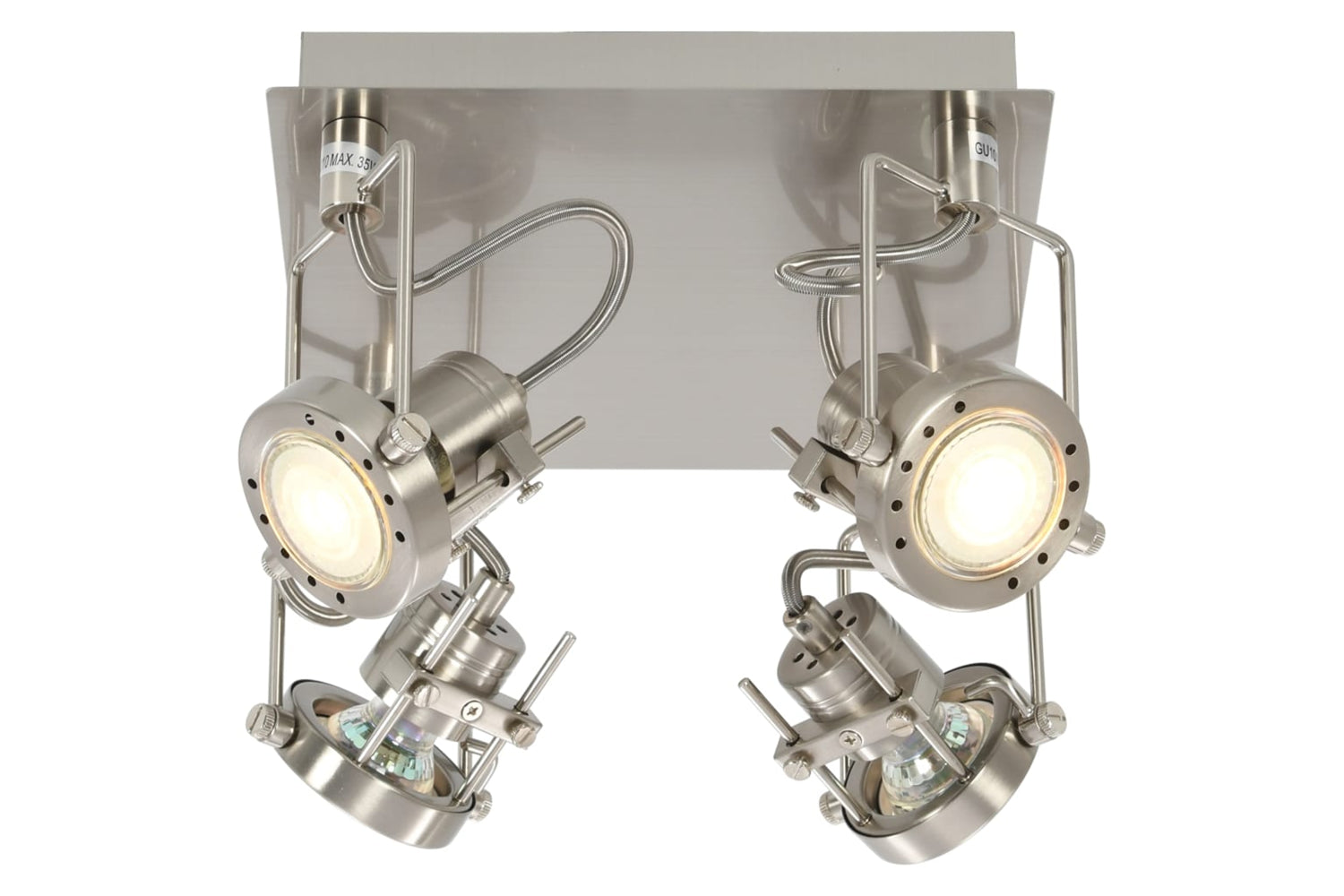 Vidaxl 281447 4-way Spot Light Silver Gu10-2