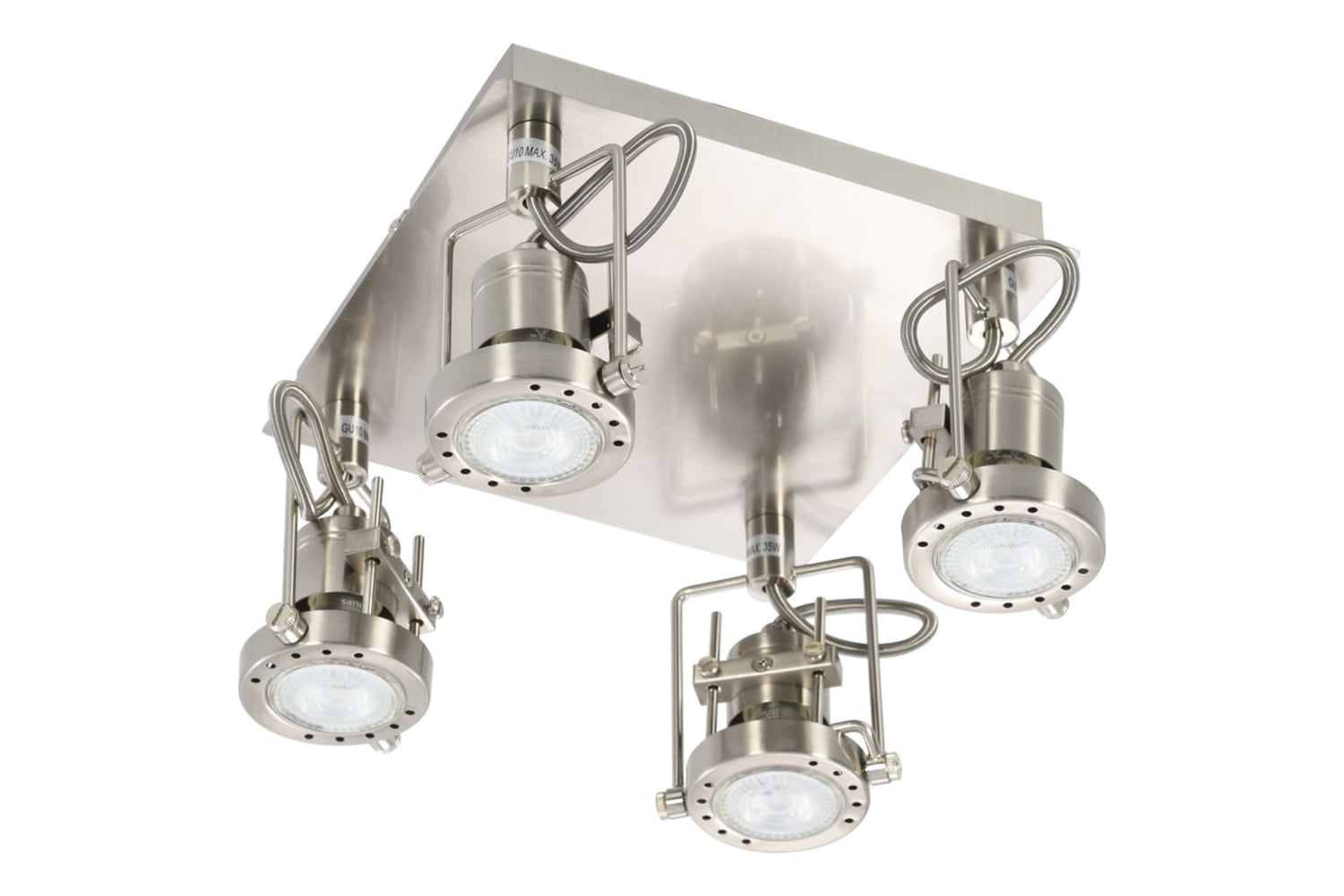 Vidaxl 281447 4-way Spot Light Silver Gu10-3