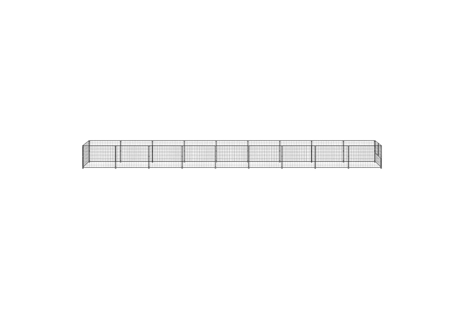 Vidaxl 3082099 Dog Kennel Black 9 M2 Steel-4