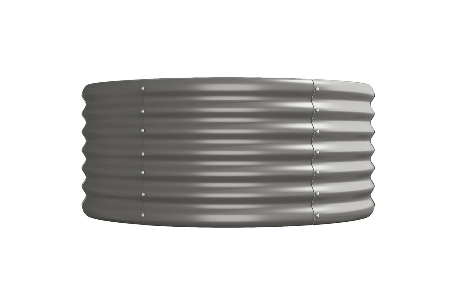 vidaXL 318934 Garden Raised Bed Powder-coated Steel 440x80x36cm Grey-3