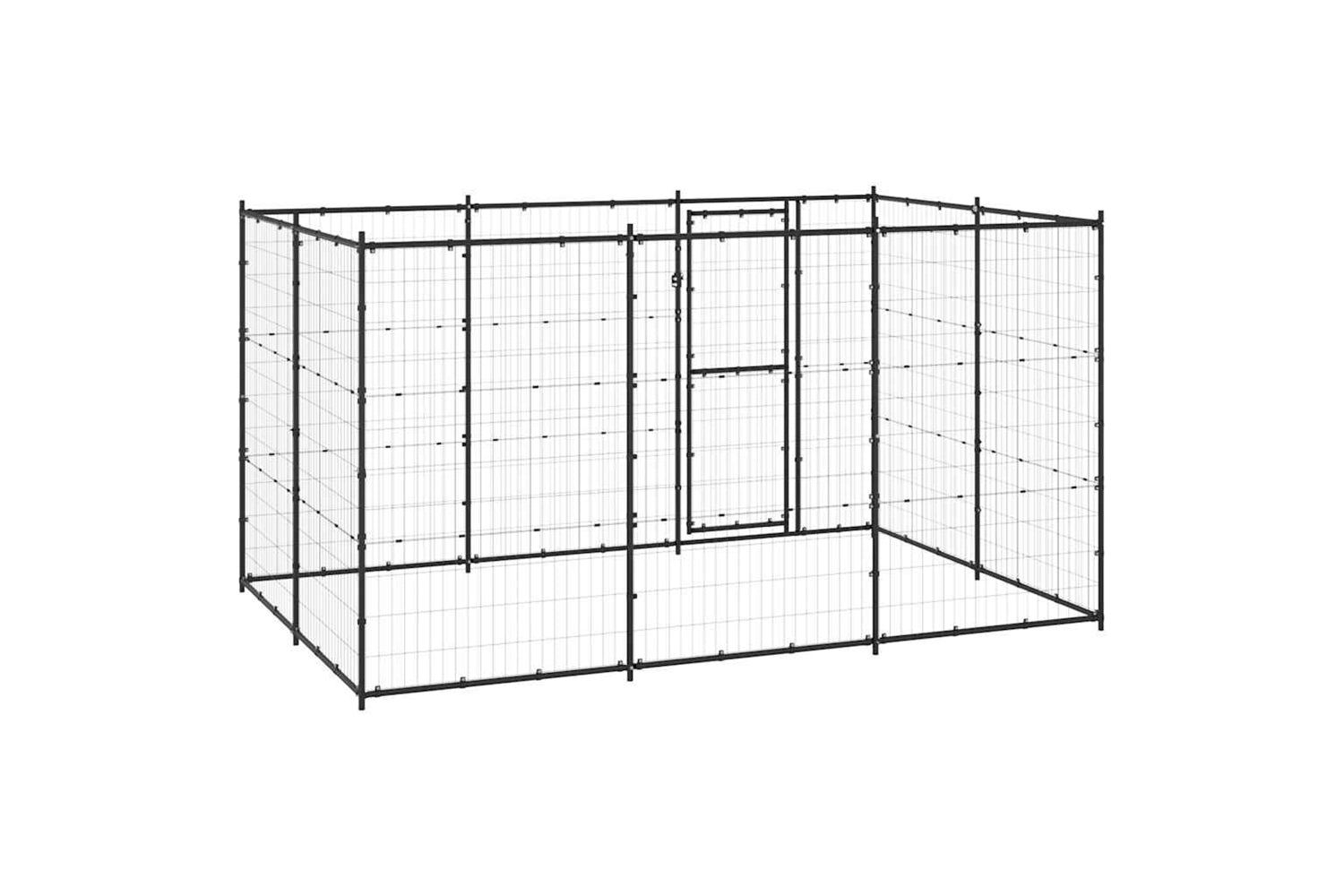 Vidaxl 3082298 Outdoor Dog Kennel Steel 7.26 M2-4