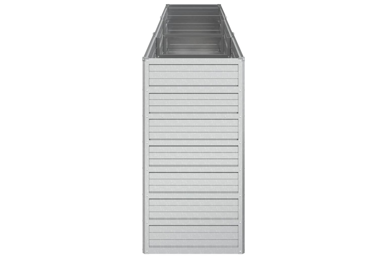Vidaxl Garden Raised Bed 240x40x77 Cm Galvanized Steel Silver-4
