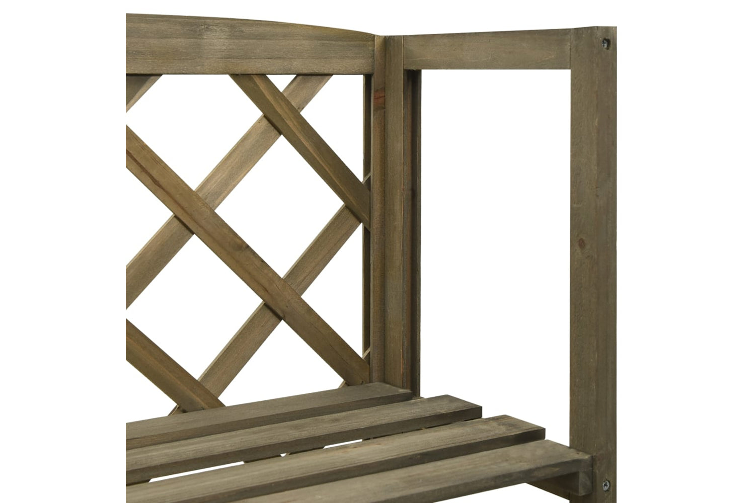vidaXL 316410 Trellis With Shelves Grey 55x30x140cm Solid Fir Wood-5