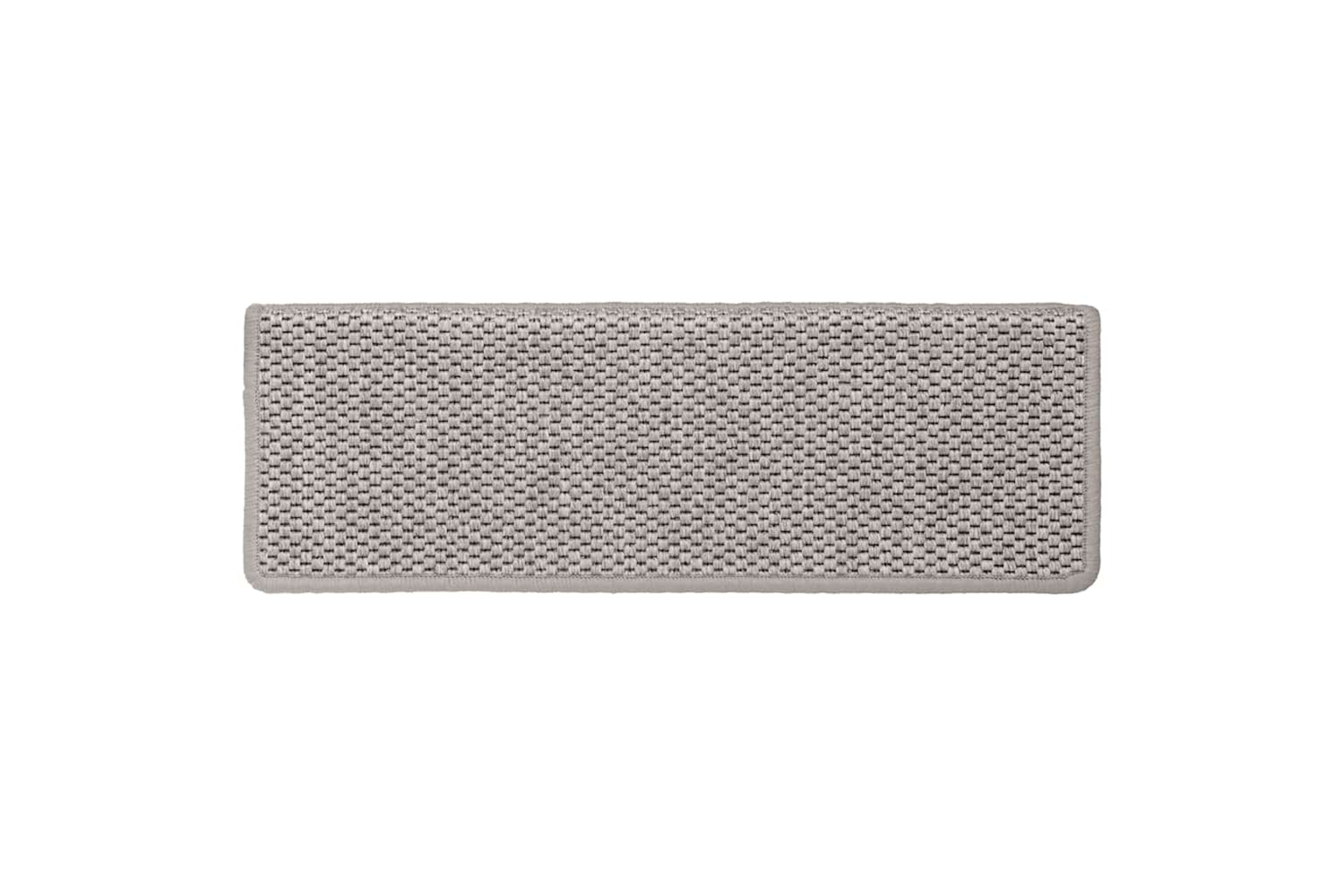 vidaXL 326883 Stair Mats Self-adhesive Sisal-look 15 Pcs 65x21x4cm Silver-3
