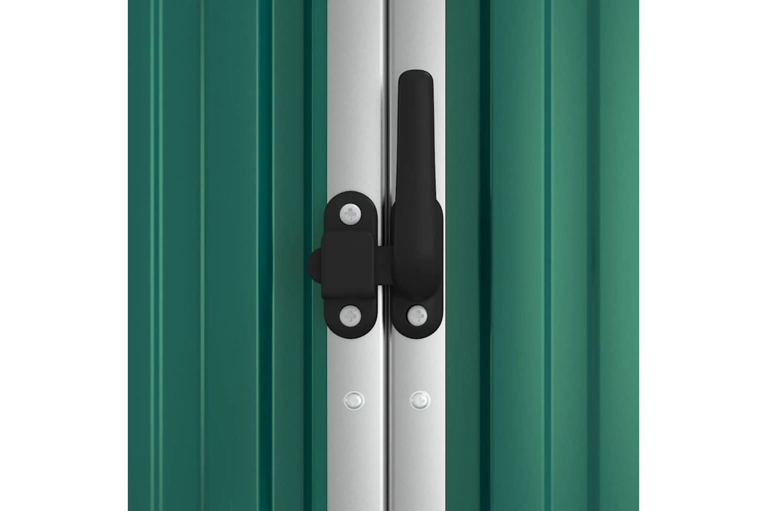 vidaXL 316213 Garden Tool Shed Green 225x89x161cm Galvanised Steel-5