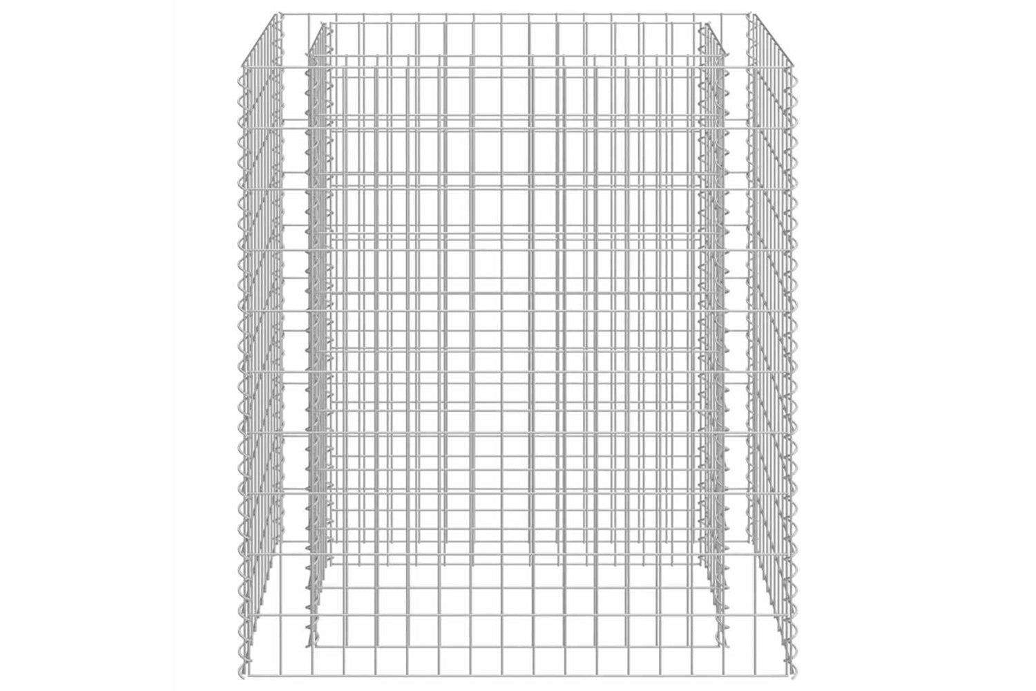 vidaXL 143568 Gabion Raised Bed Galvanised Steel 90x50x100cm-2