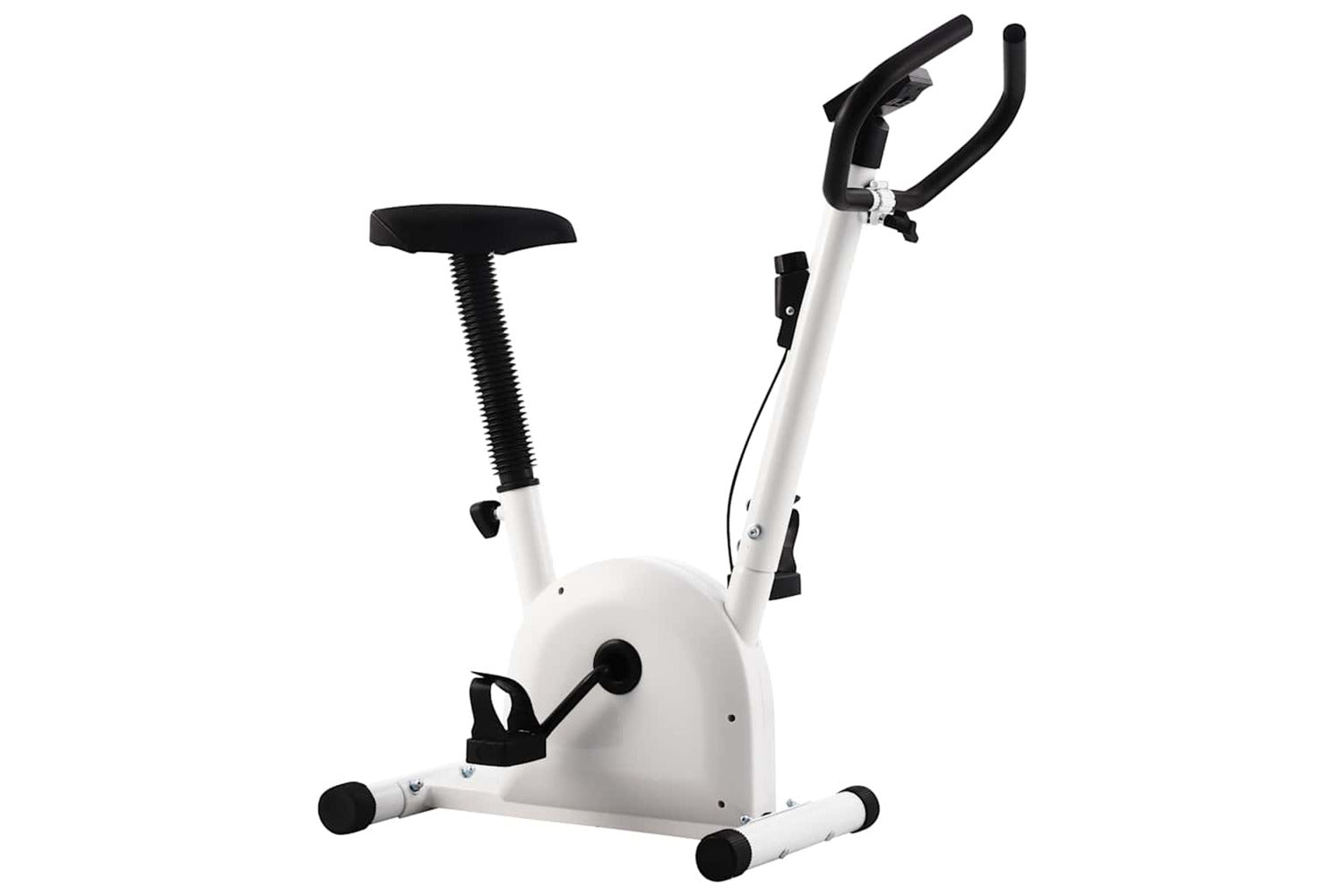 Vidaxl Exercise Bike With Belt Resistance White-3