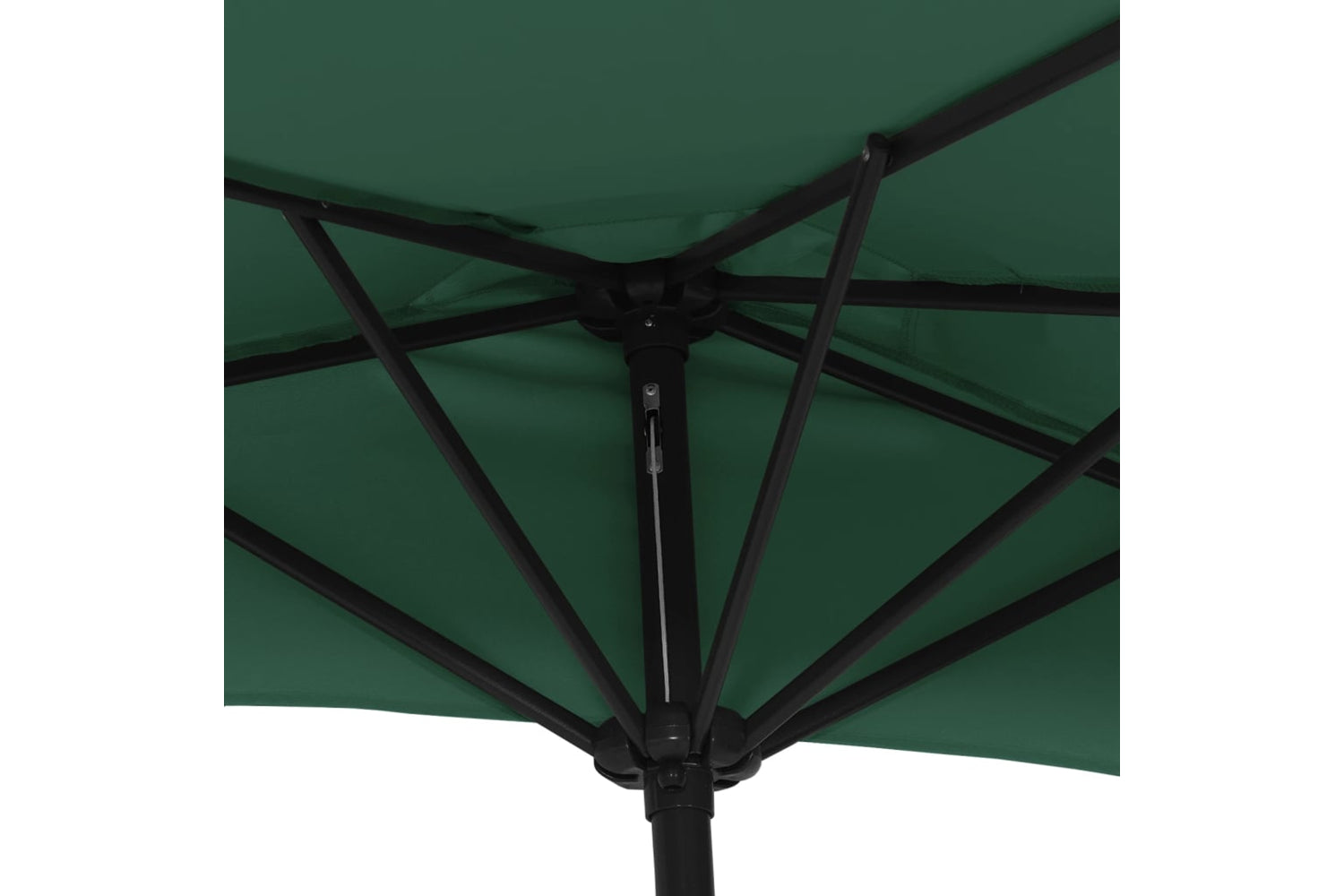 vidaXL 44592 Balcony Parasol With Aluminium Pole Green 300x155cm Half-5