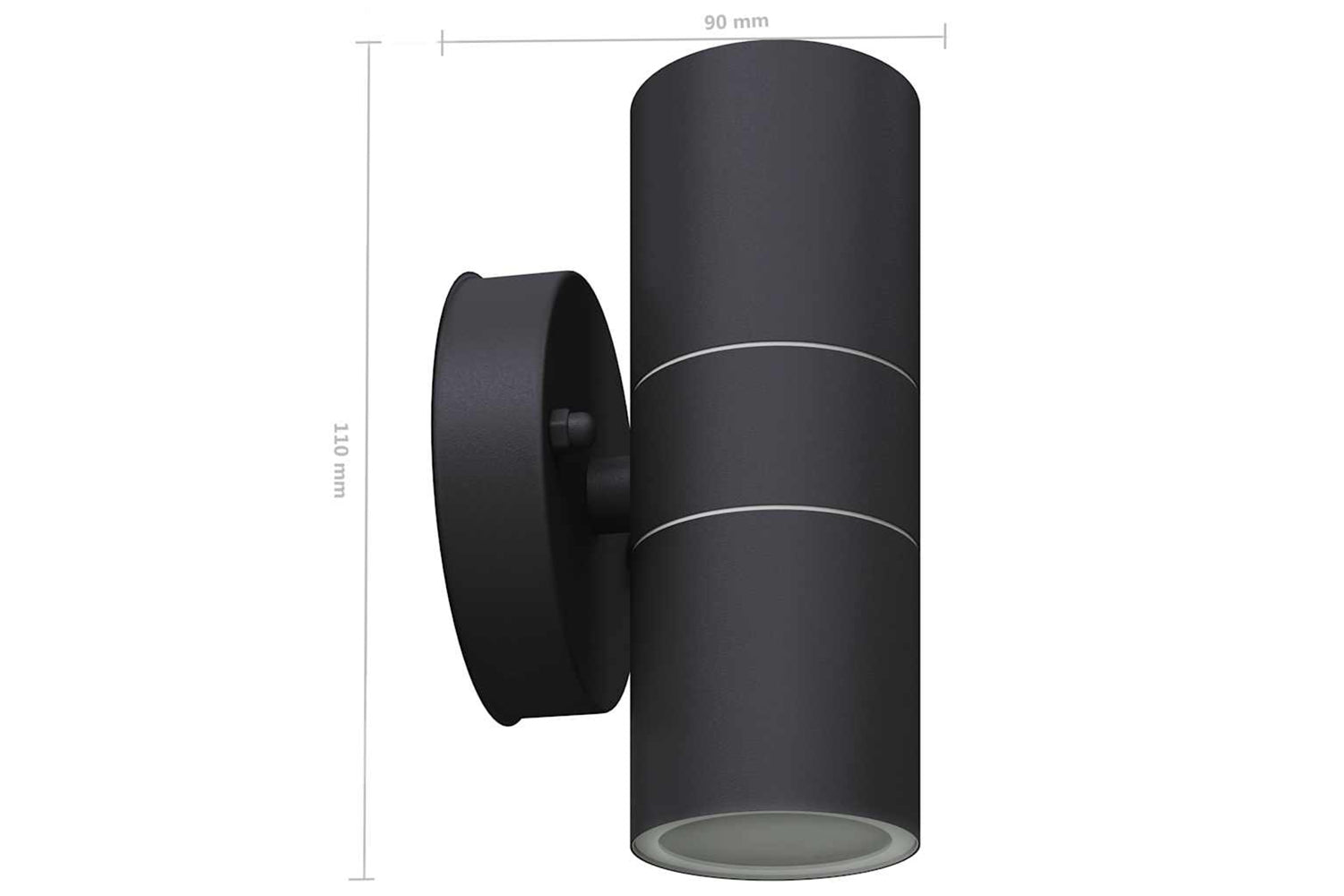 Vidaxl 42417 Outdoor Led Wall Lights 2 Pcs Stainless Steel Up/downwards-5