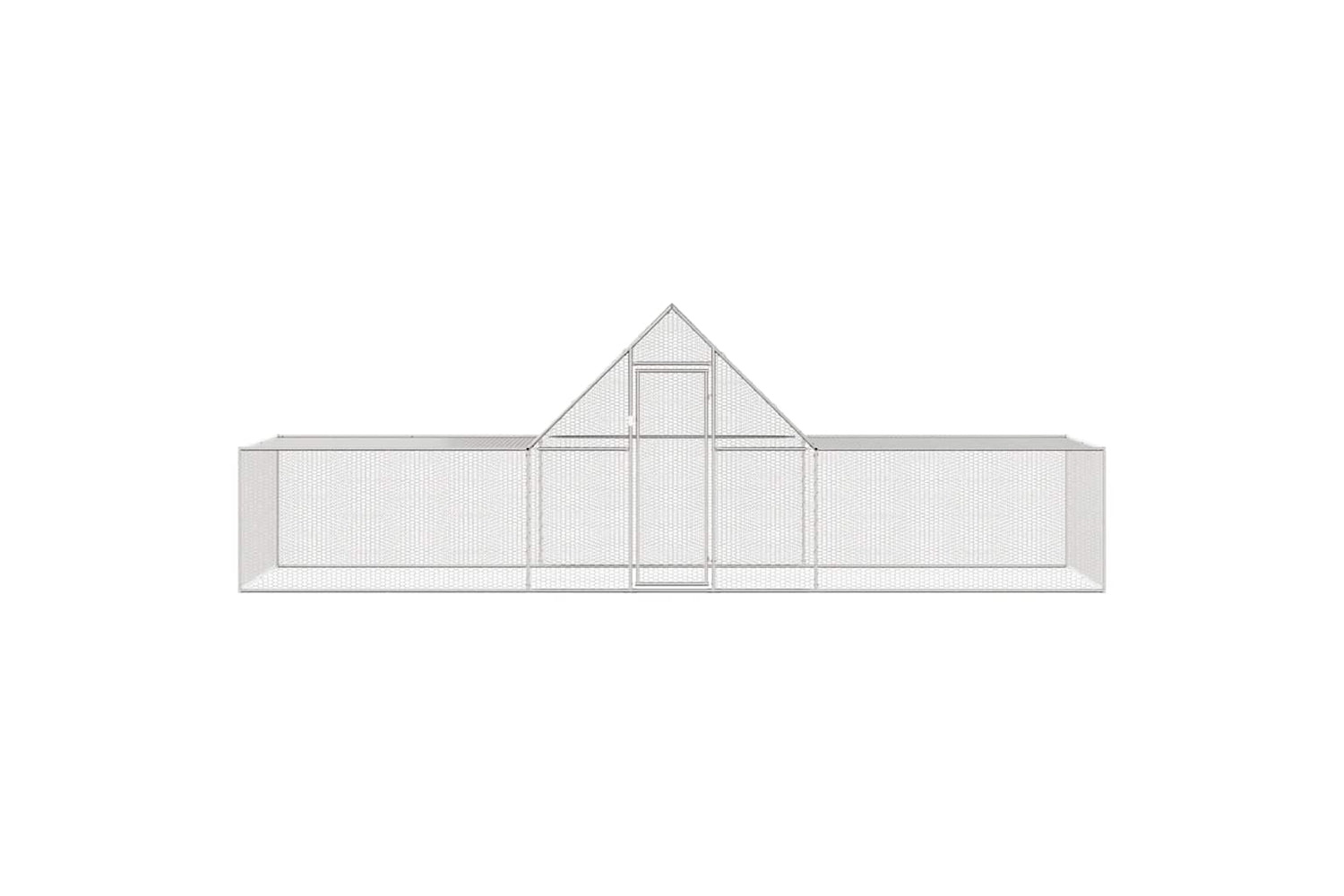 Vidaxl Chicken Coop 6x2x2 M Galvanised Steel-2