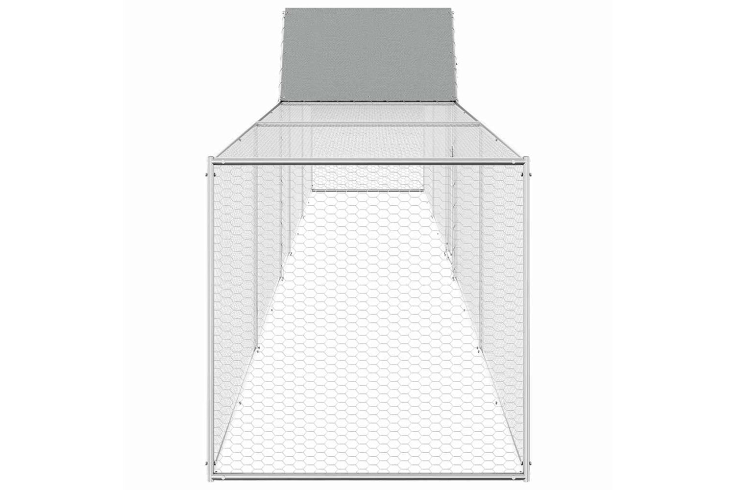 Vidaxl Chicken Coop 9x1x1.5 M Galvanised Steel-3