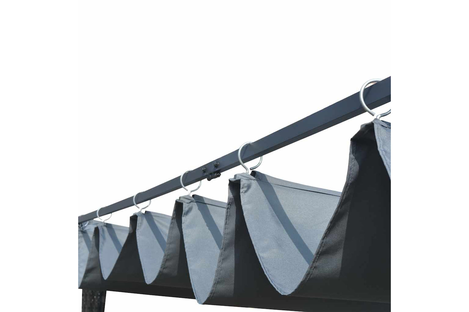 vidaXL 44818 Gazebo With Roof Poly Rattan 300x300x200cm Grey And Anthracite-3