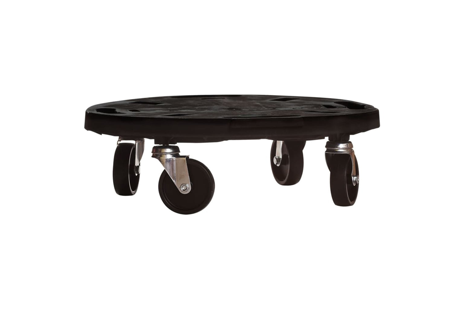 Vidaxl Plant Trolleys With Wheels 2 Pcs Diameter 40 Cm Black 275 Kg-2