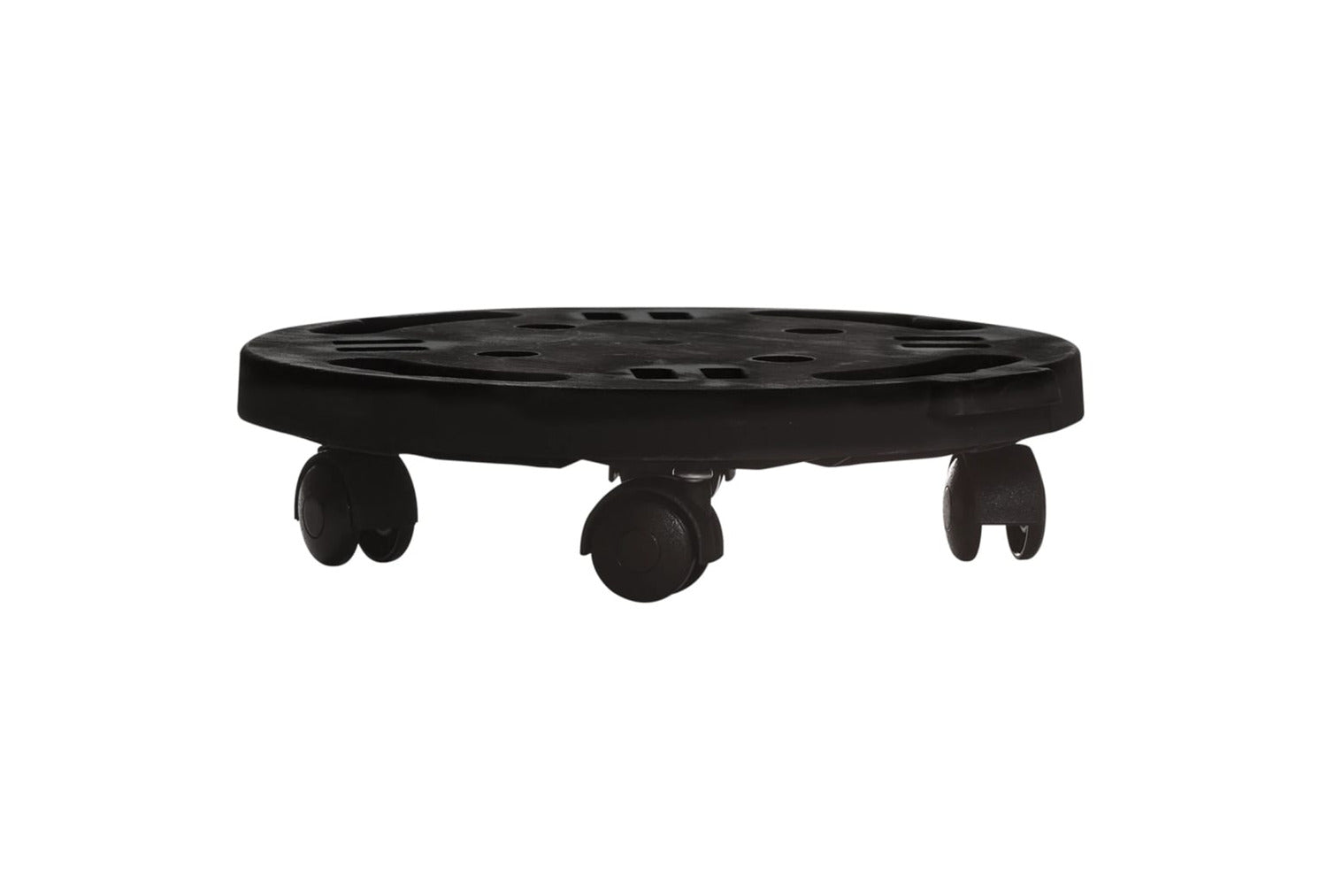 Vidaxl Plant Trolleys With Wheels 2 Pcs Diameter 30 Cm Black 170 Kg-2