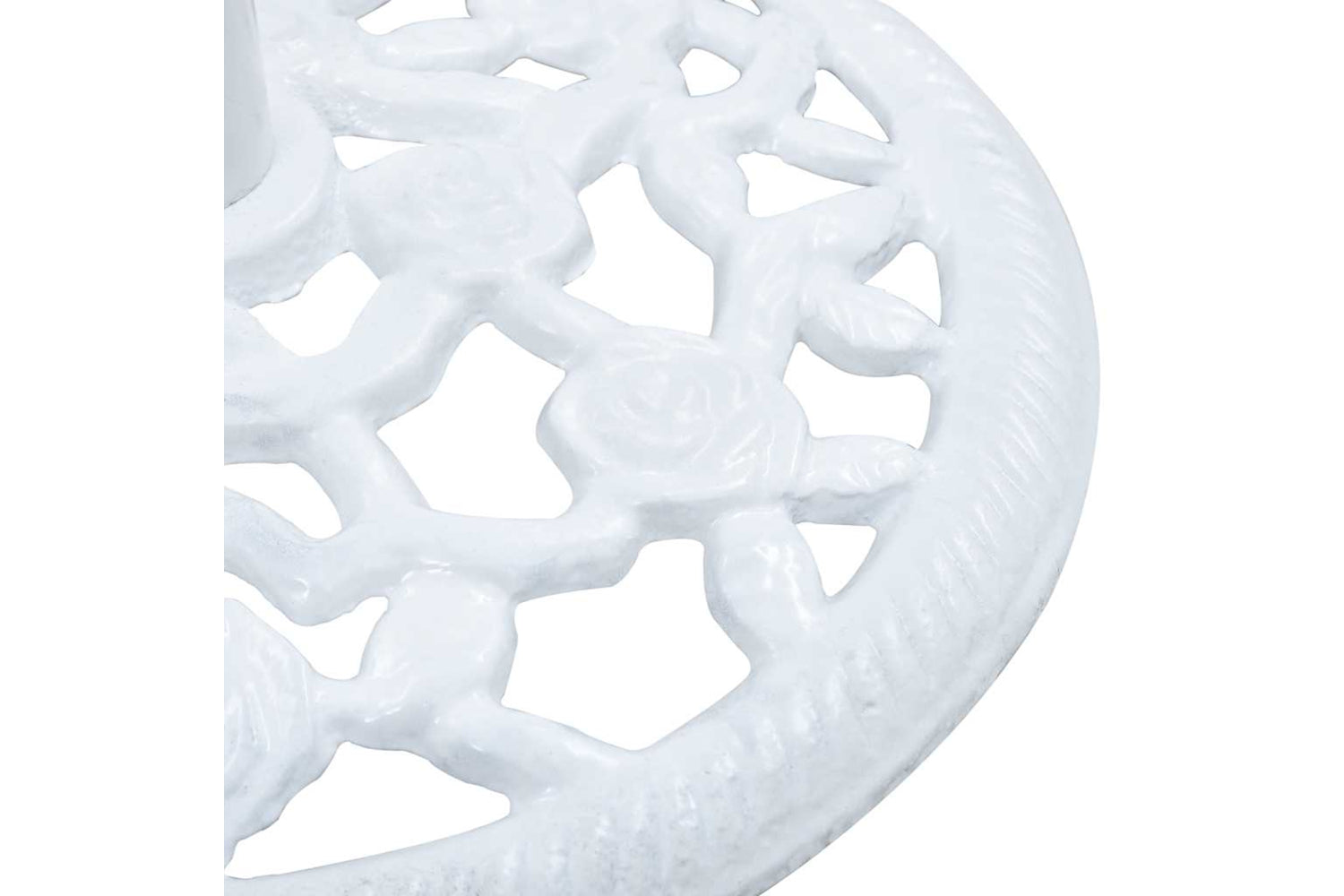 vidaXL 47860 Umbrella Base White 12 Kg 48cm Cast Iron-6