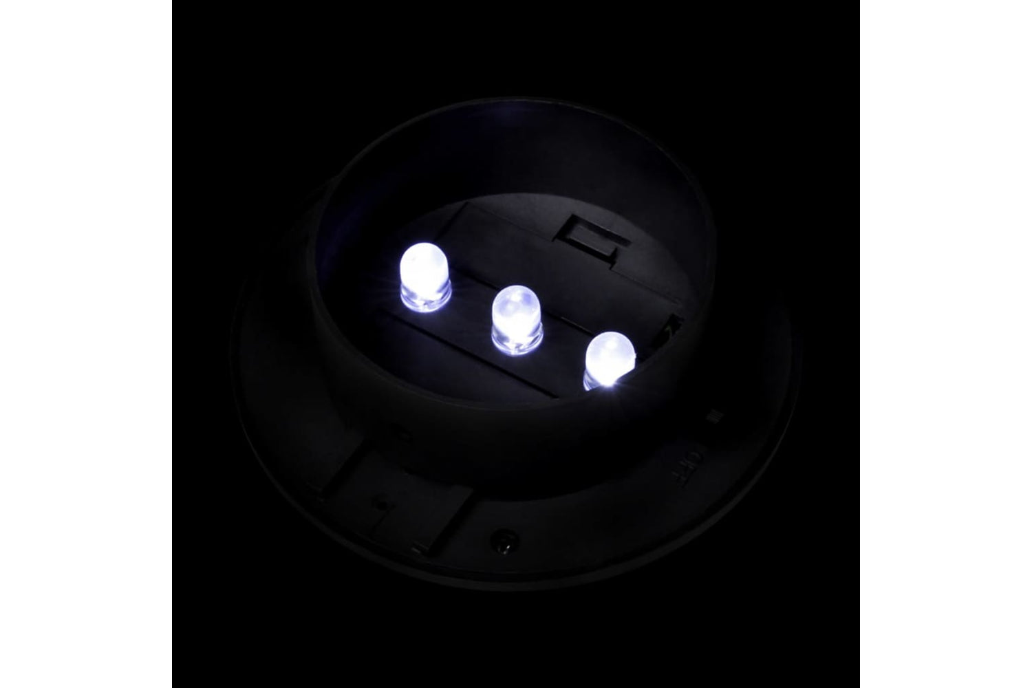 Vidaxl 41180 Outdoor Solar Lamp Set 6 Pcs Fence Light Gutter Light Black-6