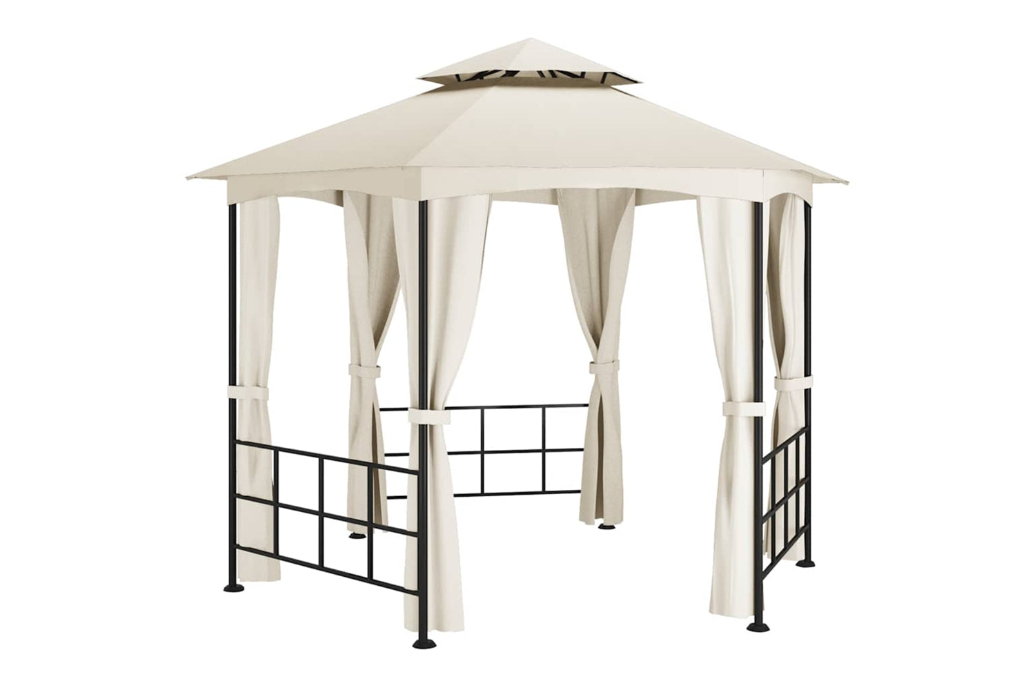 Vidaxl 313931 Gazebo With Sidewalls 3.1x2.7 M Cream-2