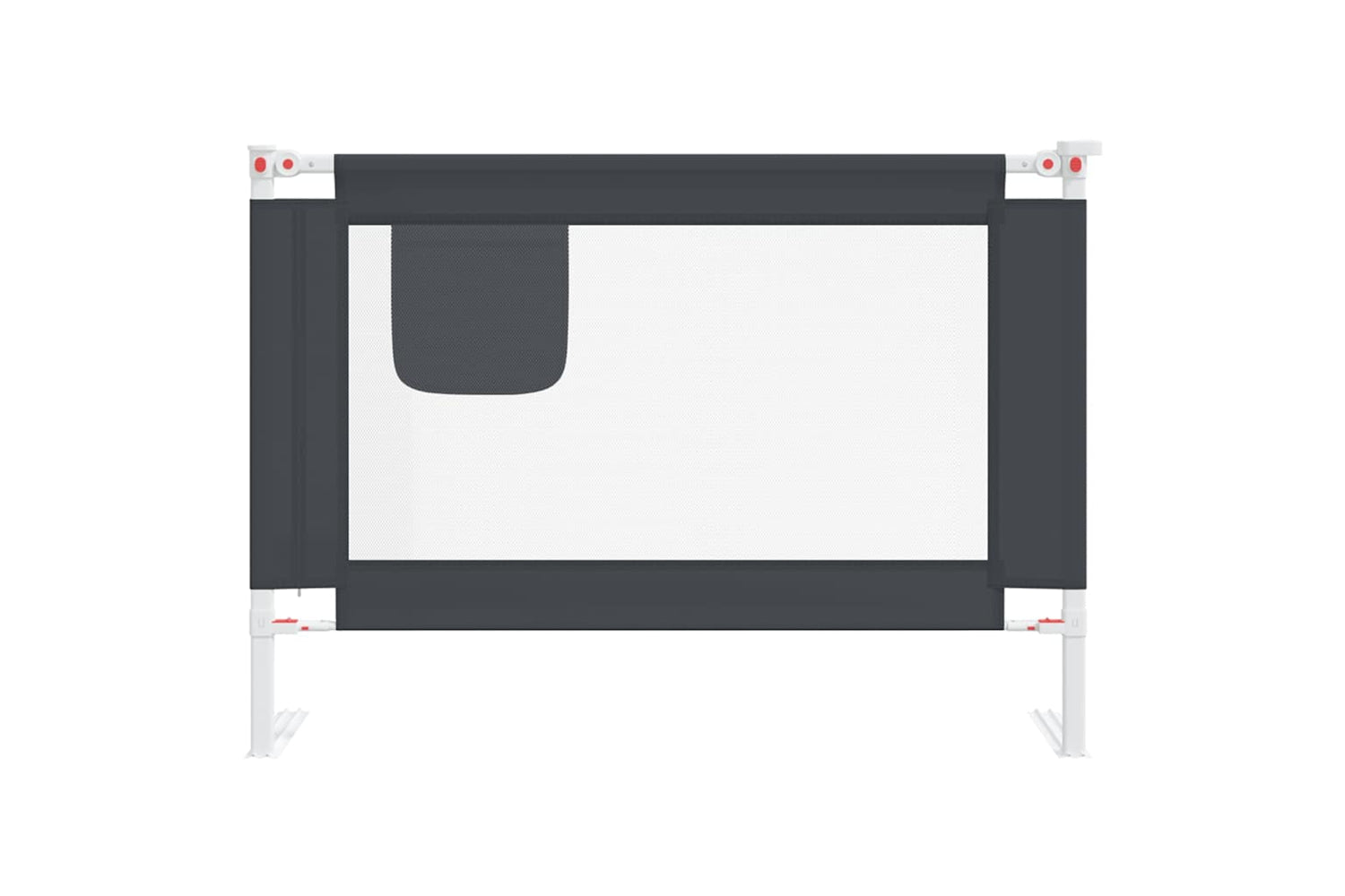 Vidaxl Toddler Safety Bed Rail Dark Grey 90x25 Cm Fabric-2