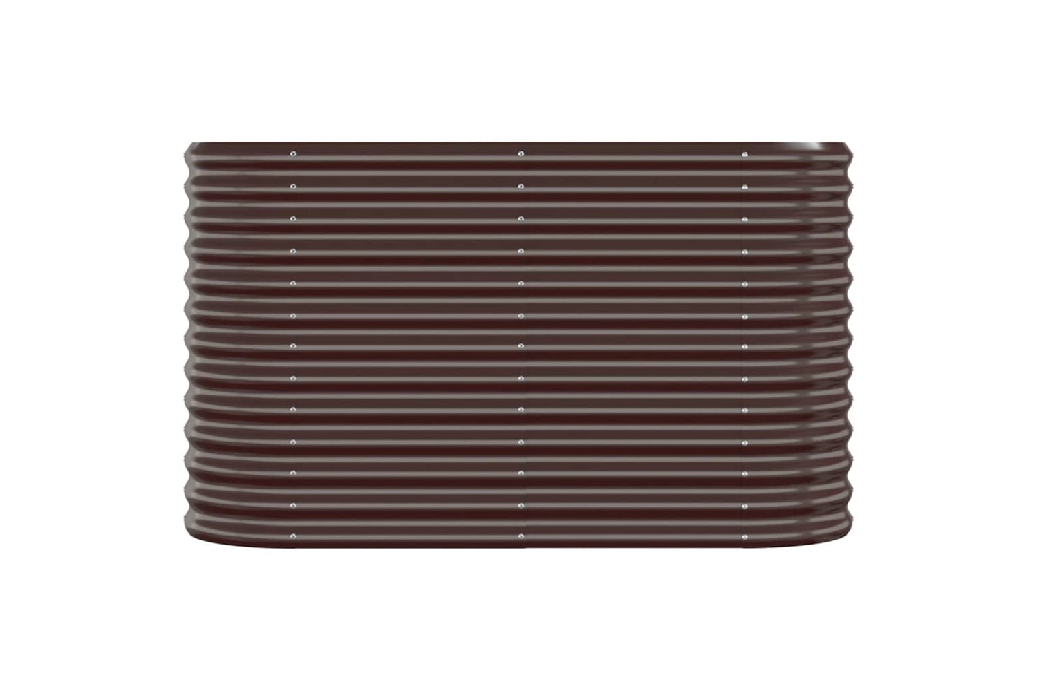 vidaXL 318890 Garden Raised Bed Powder-coated Steel 114x40x68cm Brown-2