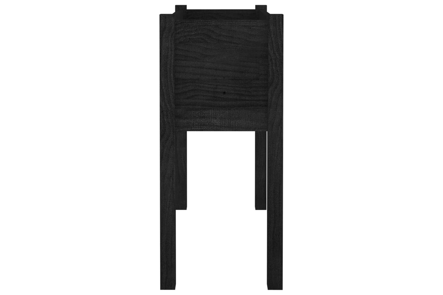 vidaXL 810828 Garden Planters 2 Pcs Black 70x31x70cm Solid Pinewood-4
