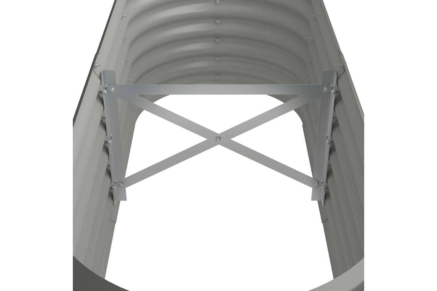 vidaXL 318864 Garden Raised Bed Powder-coated Steel 114x40x36cm Grey-4