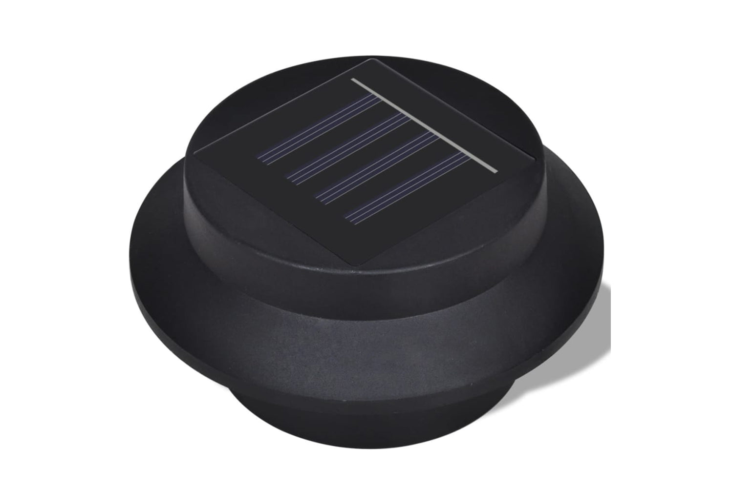 Vidaxl 41180 Outdoor Solar Lamp Set 6 Pcs Fence Light Gutter Light Black-3