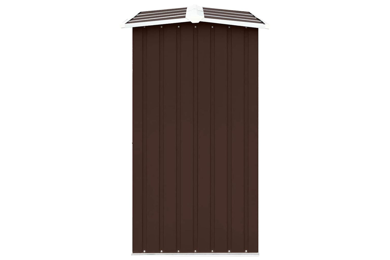 vidaXL 47087 Garden Log Storage Shed Galvanised Steel 330x92x153cm Brown-3