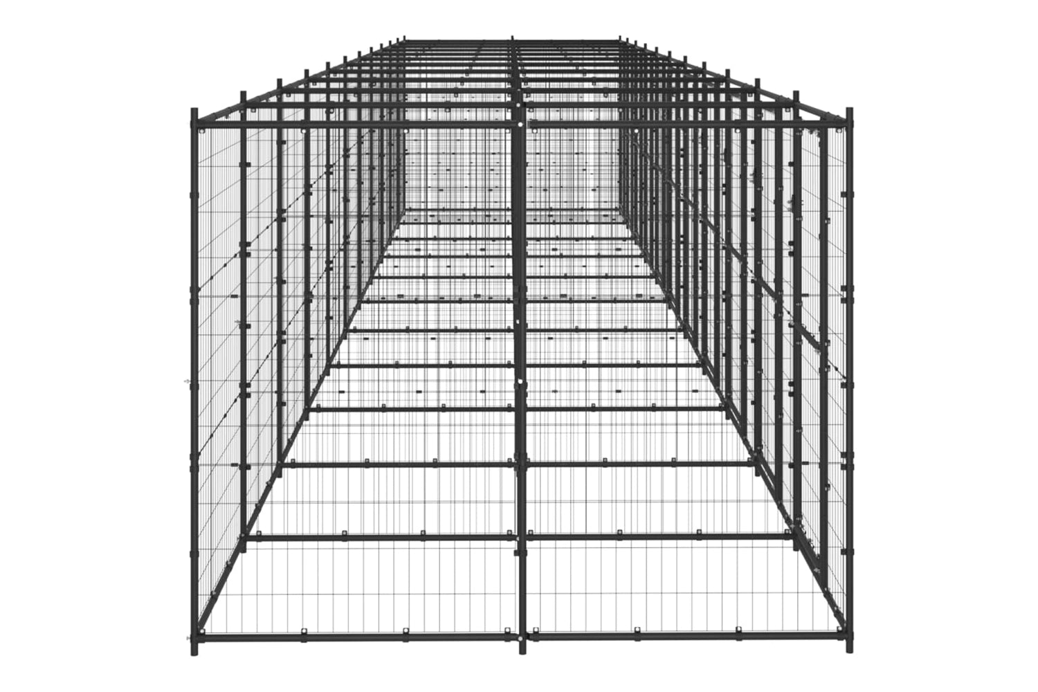 Vidaxl 3082269 Outdoor Dog Kennel Steel 26.62 M2-3