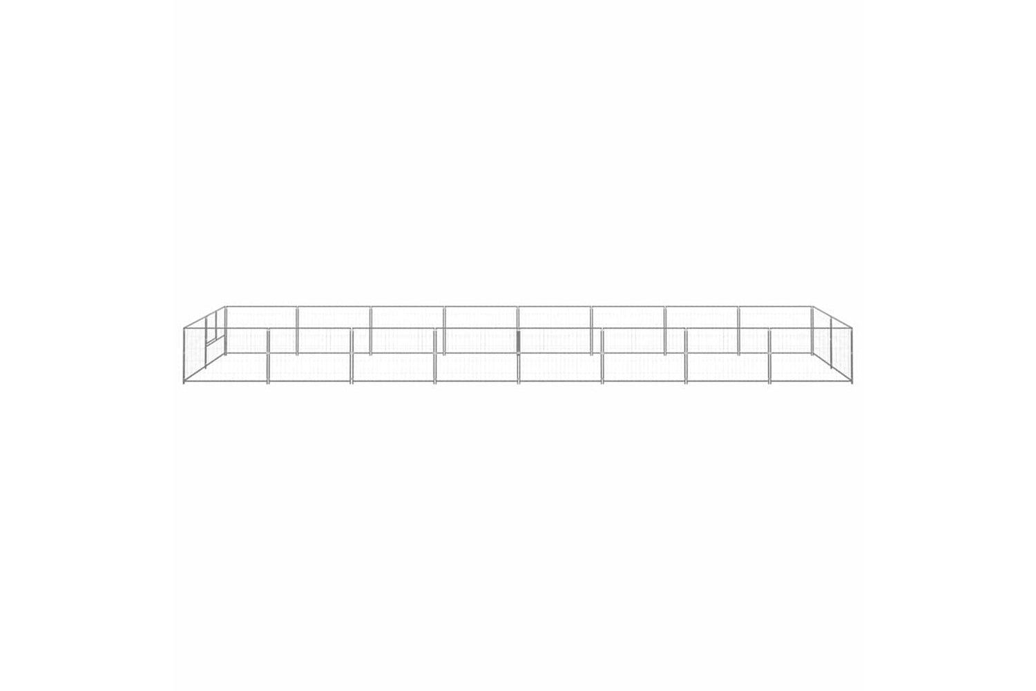 Vidaxl 3082124 Dog Kennel Silver 16 M2 Steel-3