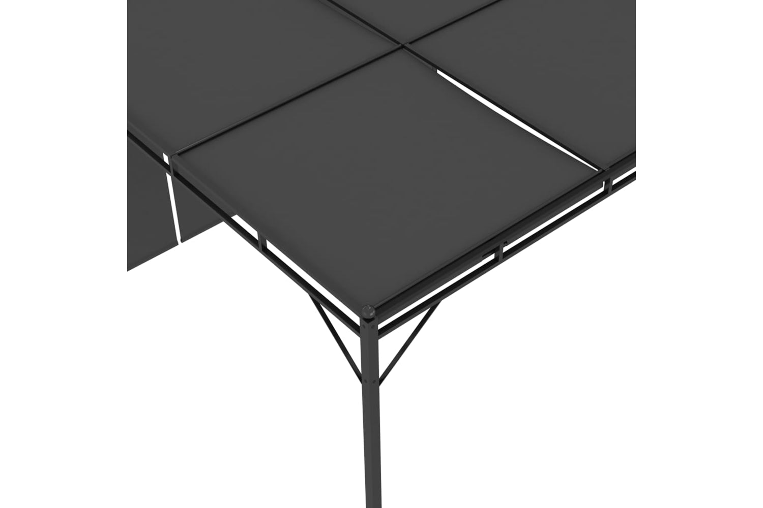 Vidaxl 47996 Garden Gazebo With Side Curtain 4x3x2.25 M Anthracite-7