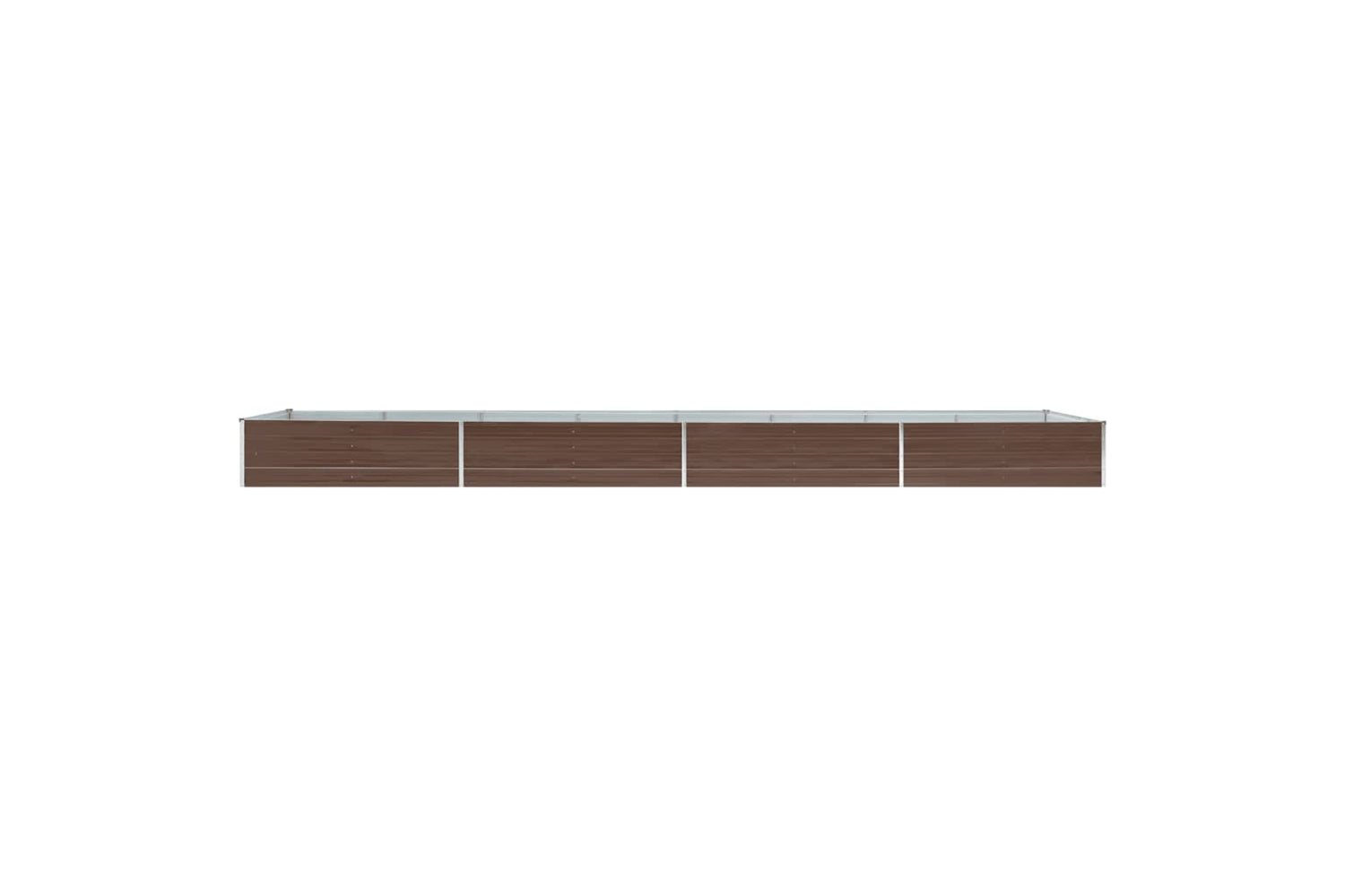 vidaXL 47074 Garden Raised Bed Galvanised Steel 600x80x45cm Brown-2