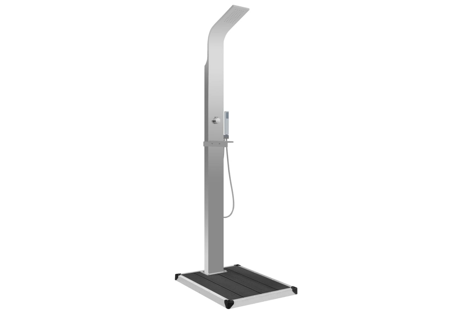 Vidaxl 3051288 Outdoor Shower With Tray Wpc Stainless Steel-2