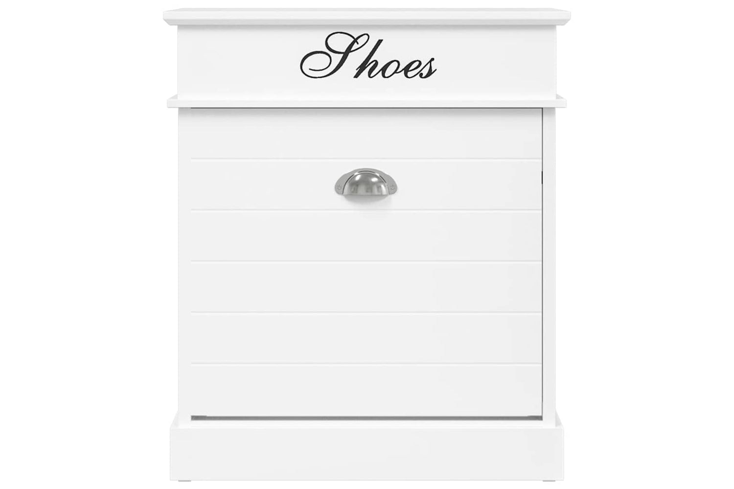 vidaXL 284083 Shoe Cabinet White 50x28x58cm Paulownia Wood-3