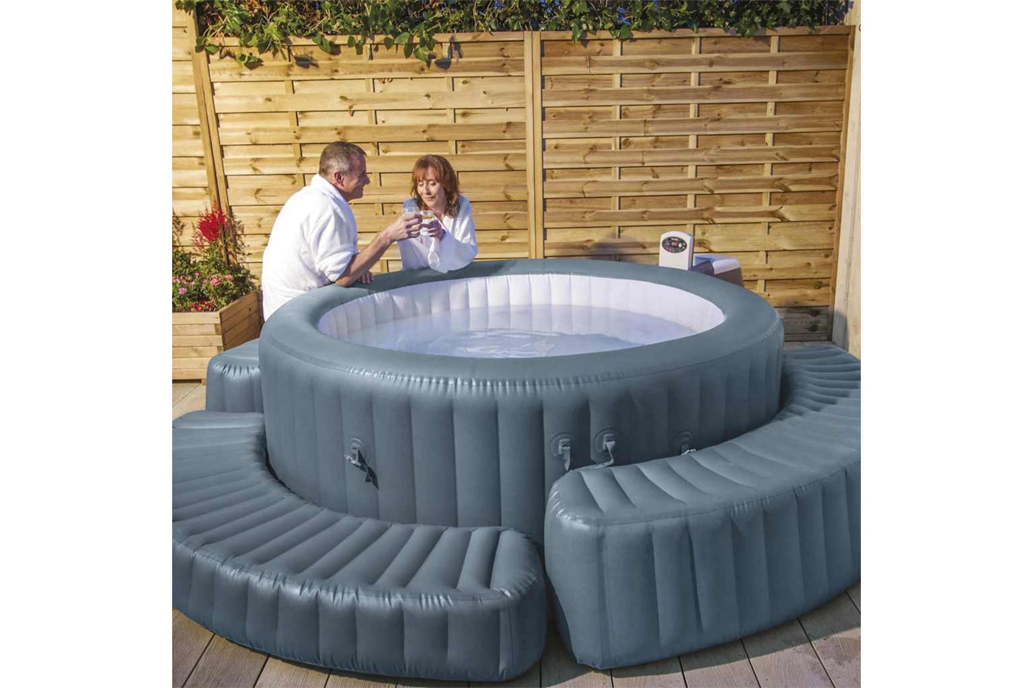 Bestway 92142 Lay-z-spa Inflatable Surround For Round Whirlpools-2