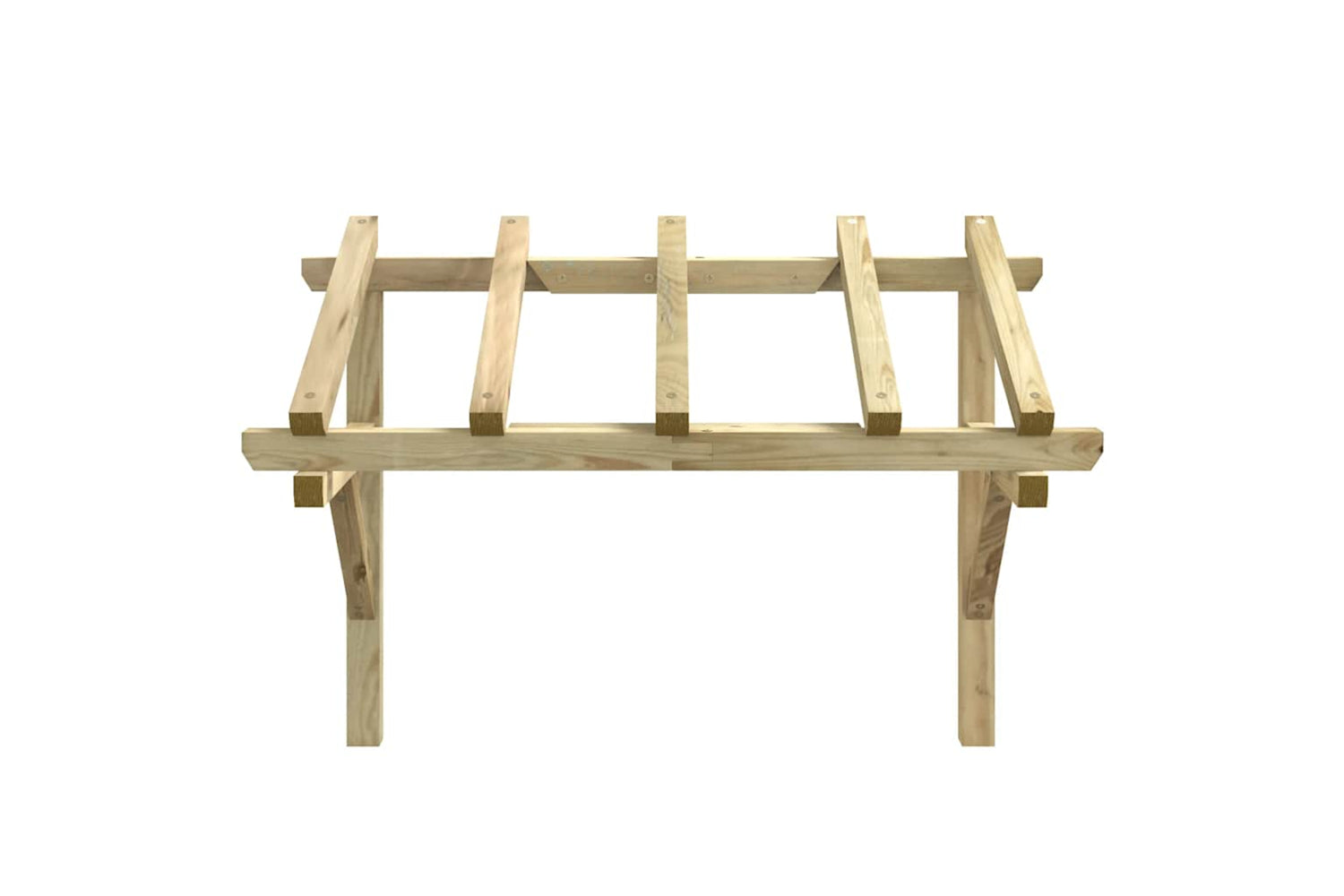 vidaXL 49452 Door Canopy 150x100x100cm Solid Pinewood-2