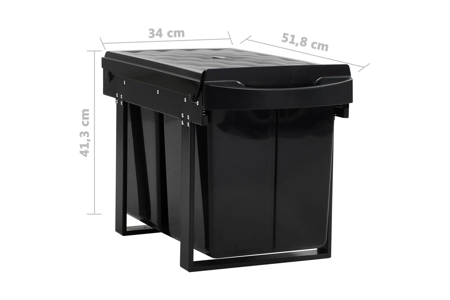 Vidaxl 51181 Kitchen Cupboard Pull-out Dustbin Soft-close 48 L-7