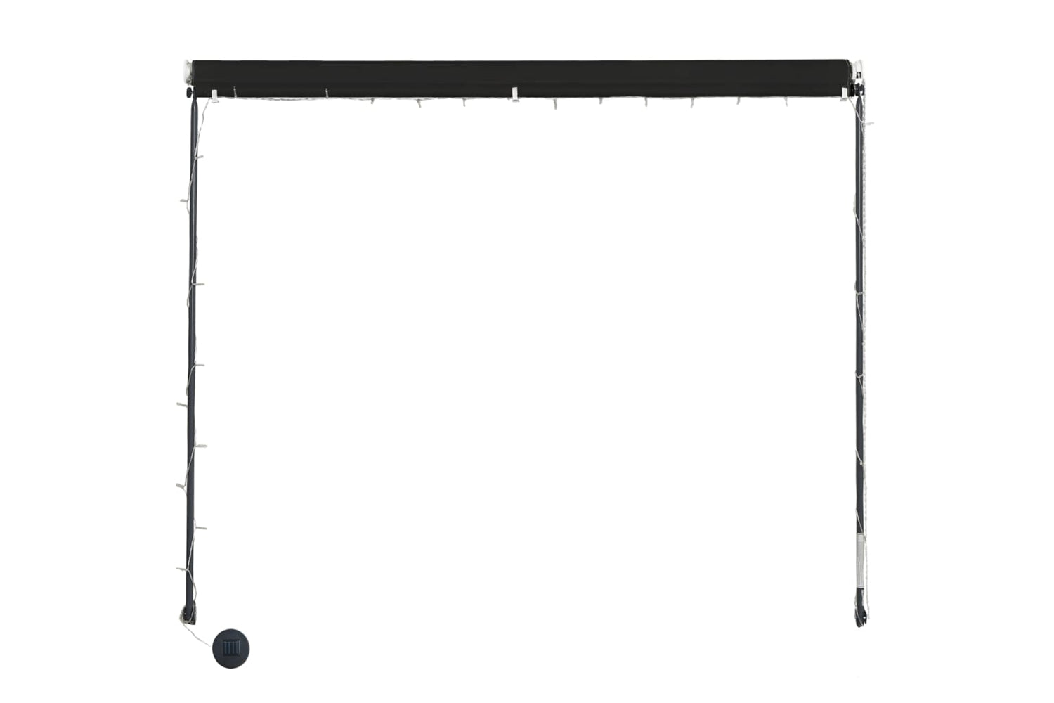vidaXL 145919 Retractable Awning With Led 350x150cm Anthracite-4