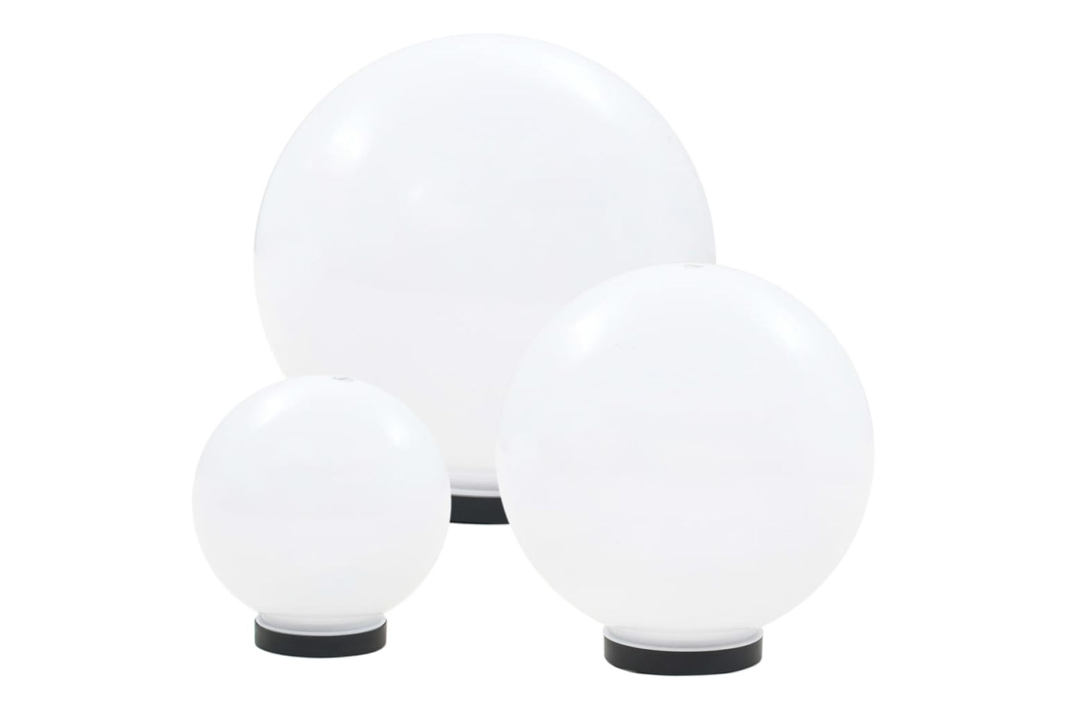 vidaXL 277146 6 Piece Led Bowl Lamp Set Spherical 20/30/40cm Pmma-3