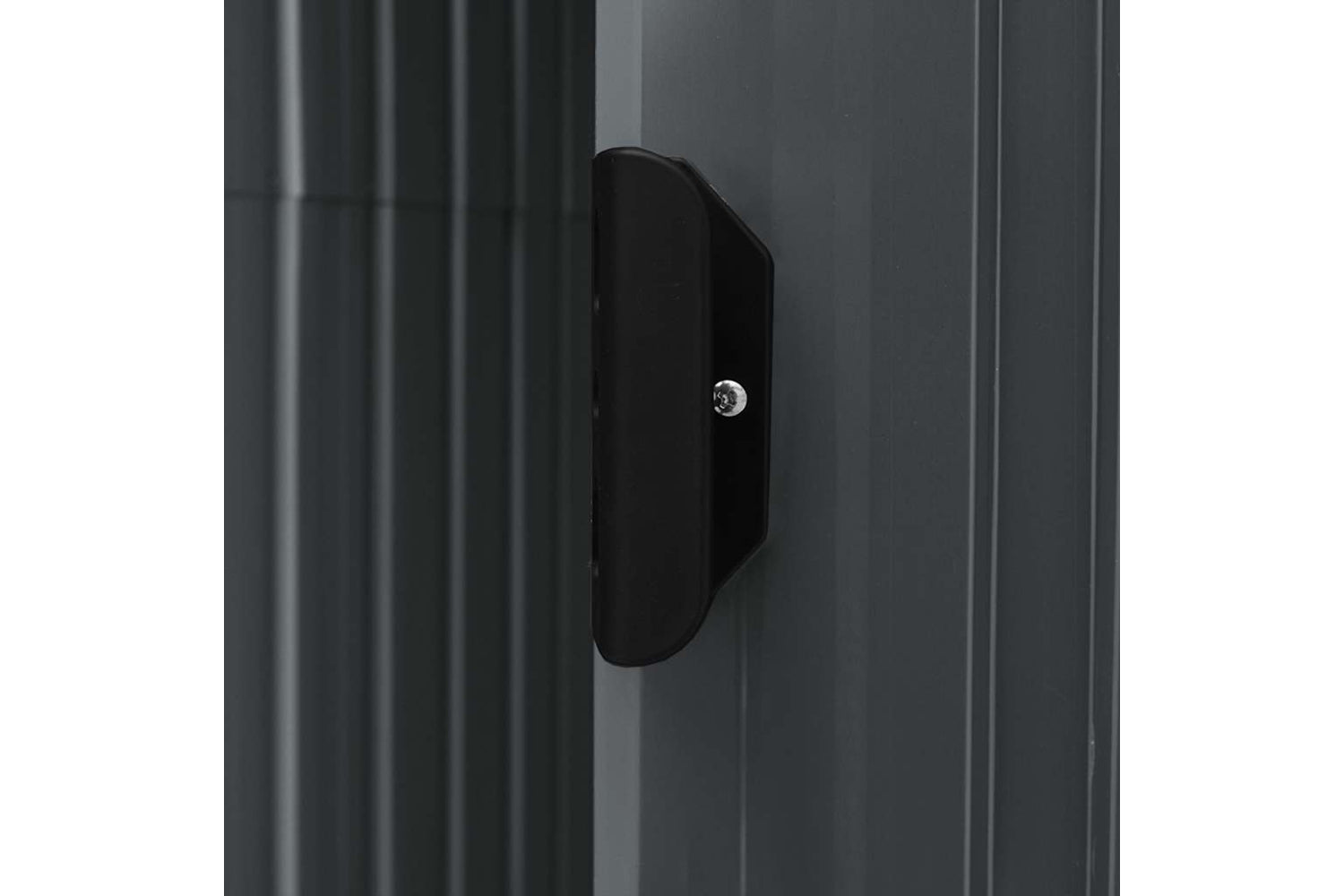 vidaXL 47106 Garden Shed With Rack Anthracite 205x130x183cm Iron-6