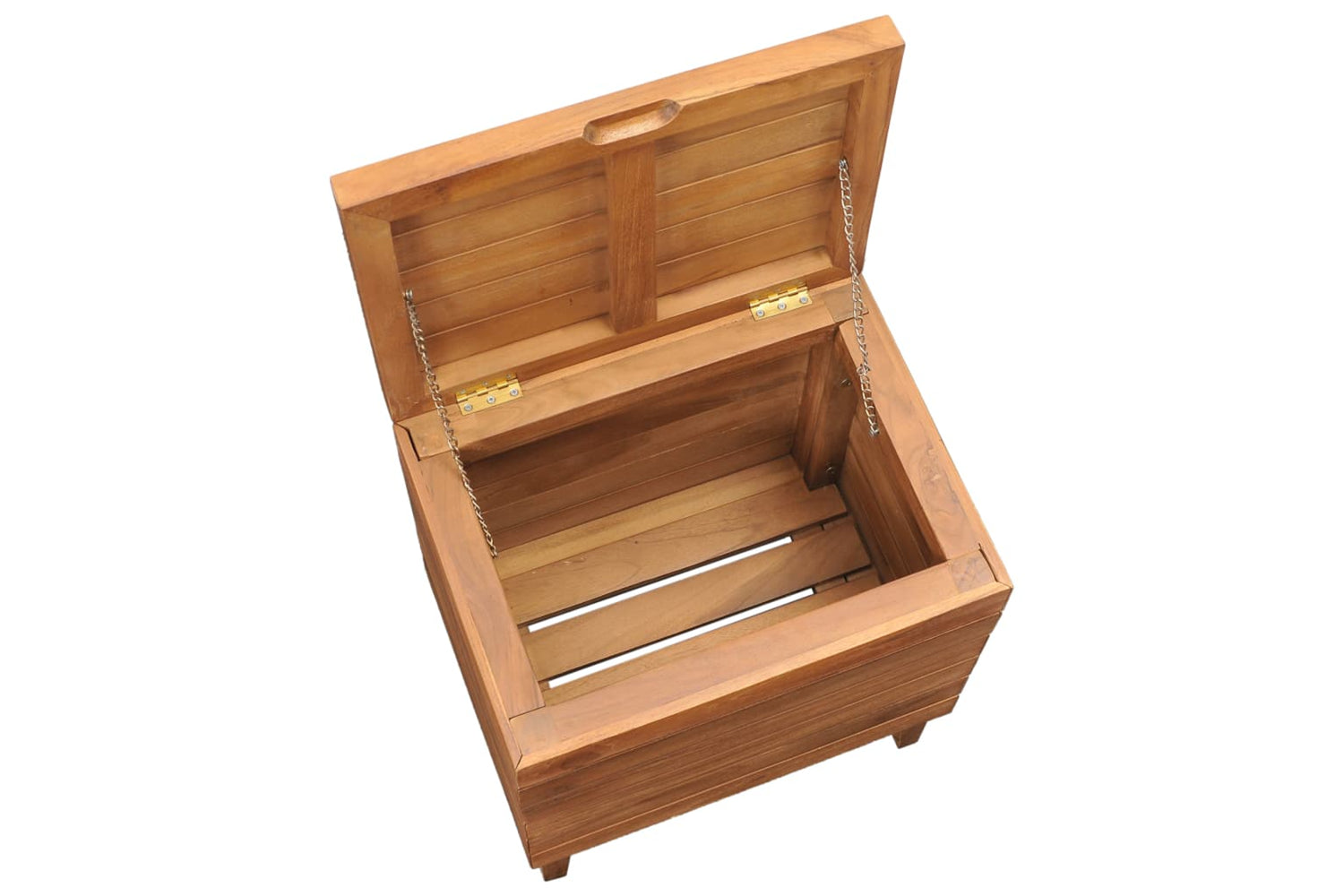 vidaXL 289075 Laundry Basket 40x30x45cm Solid Teak Wood-5