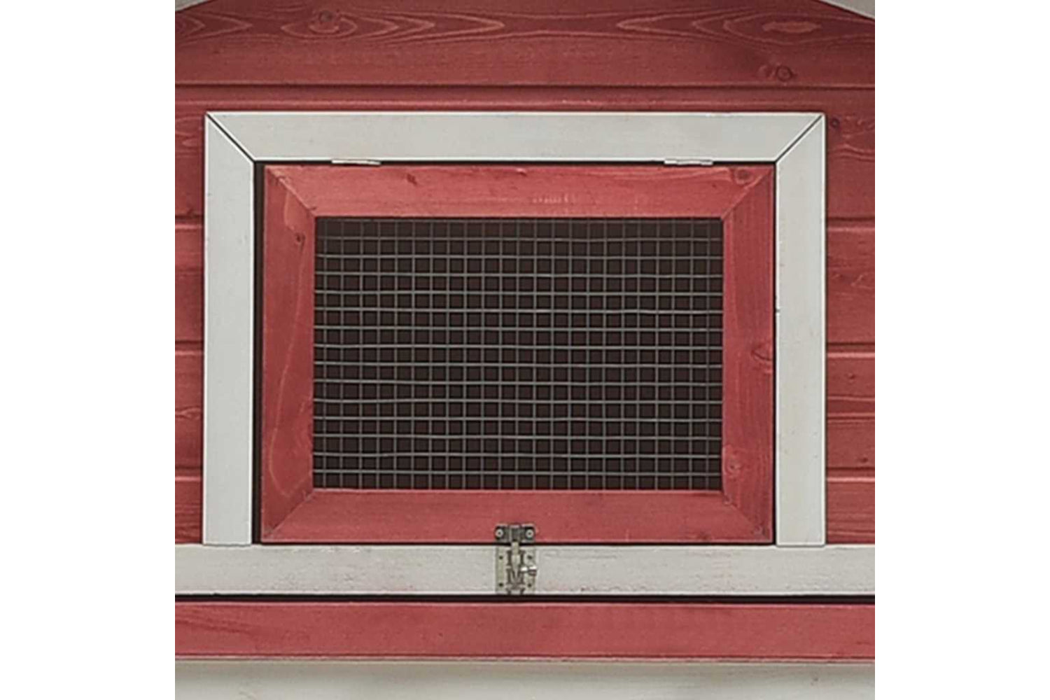 vidaXL 170860 Rabbit Hutch Red 310x70x87cm Solid Pine & Fir Wood-7