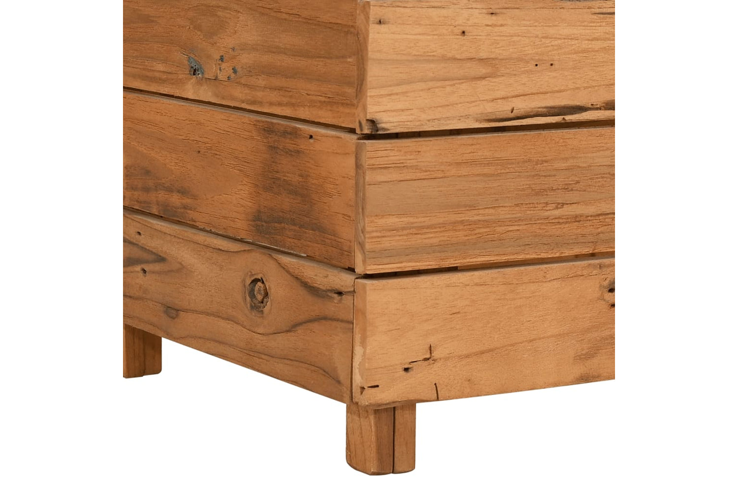 vidaXL Raised Bed 150x40x55cm Recycled Teak Wood And Steel-6