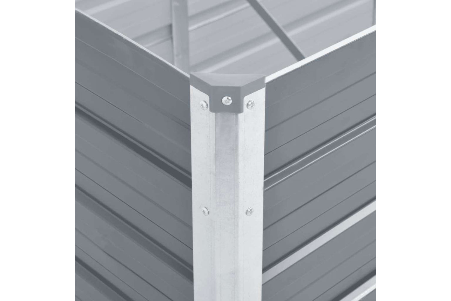 vidaXL 47064 Garden Raised Bed Galvanised Steel 480x80x45cm Grey-6