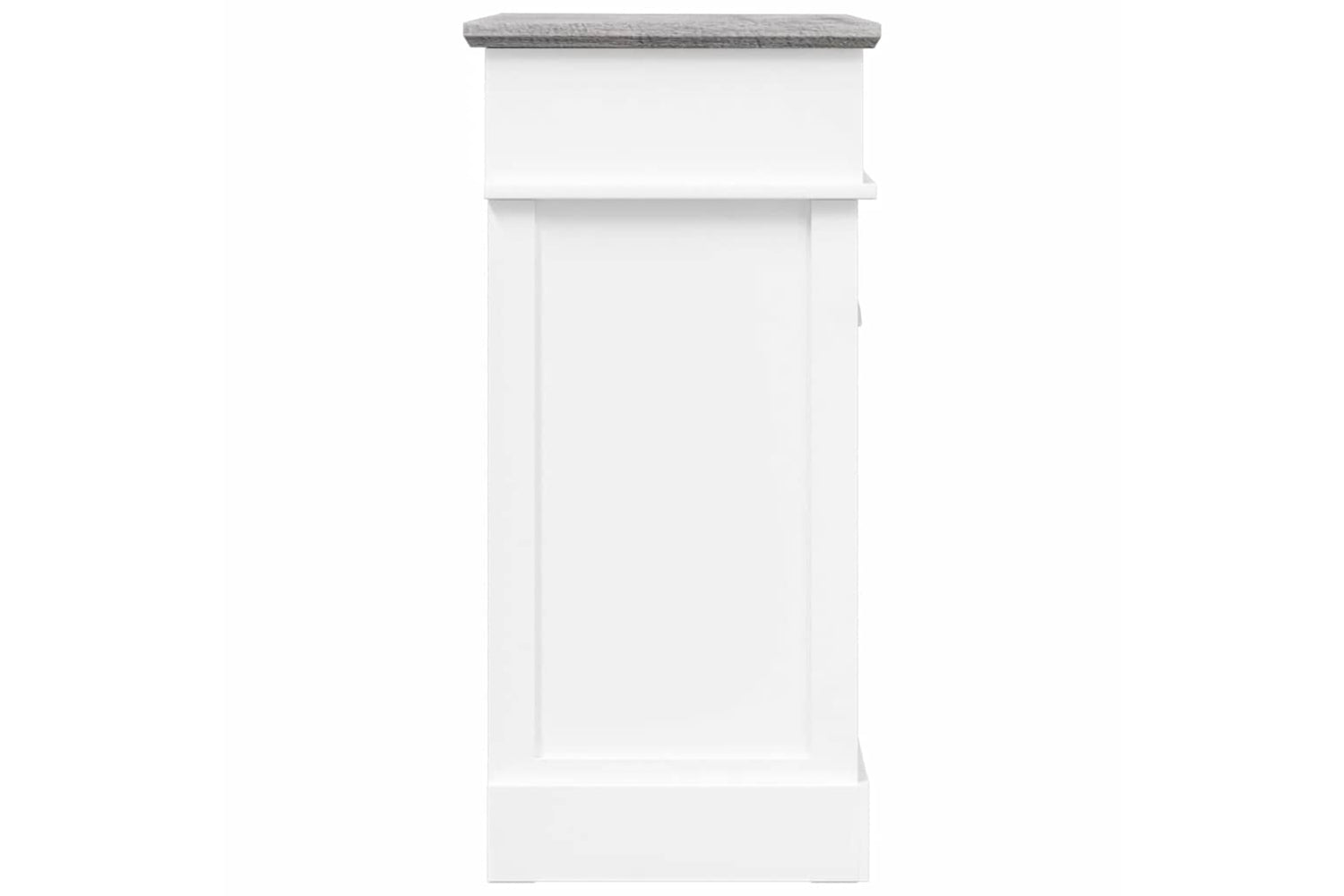 vidaXL 284081 Shoe Cabinet Grey 50x28x58cm Paulownia Wood-4