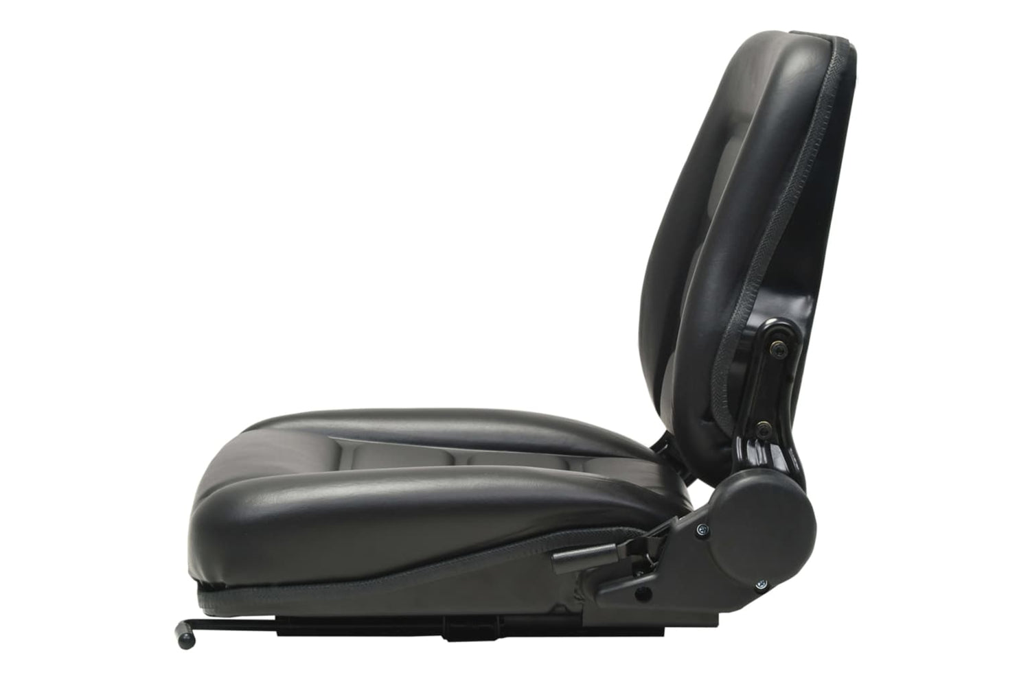 Vidaxl 142318 Forklift & Tractor Seat With Adjustable Backrest Black-3