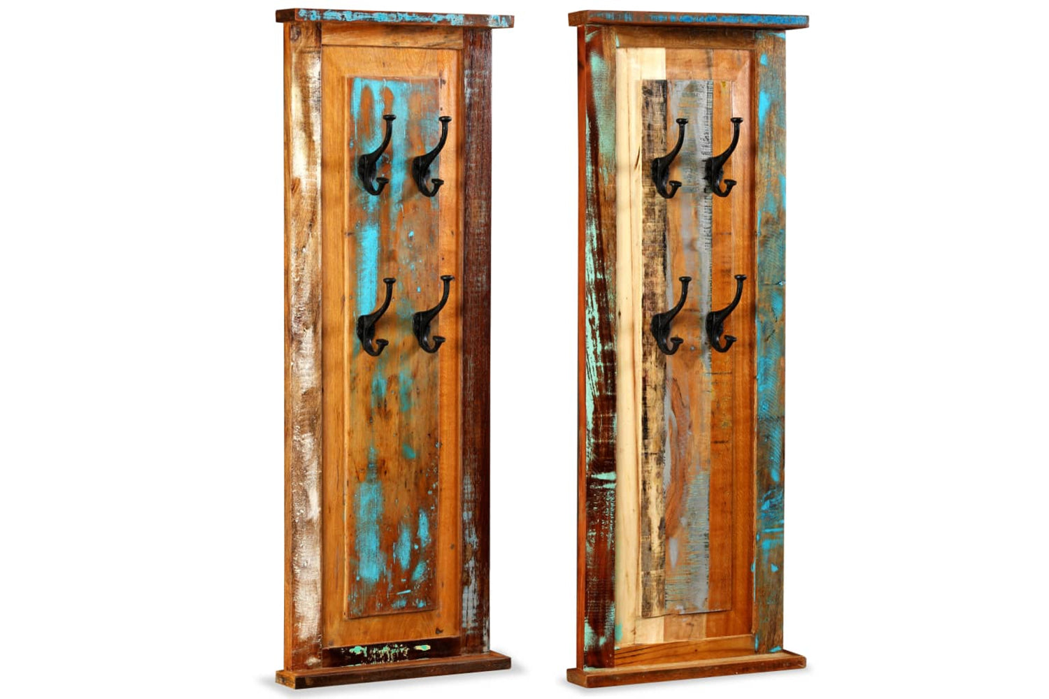 vidaXL 244588 Coat Racks 2 Pcs Solid Reclaimed Wood 38x100cm-3
