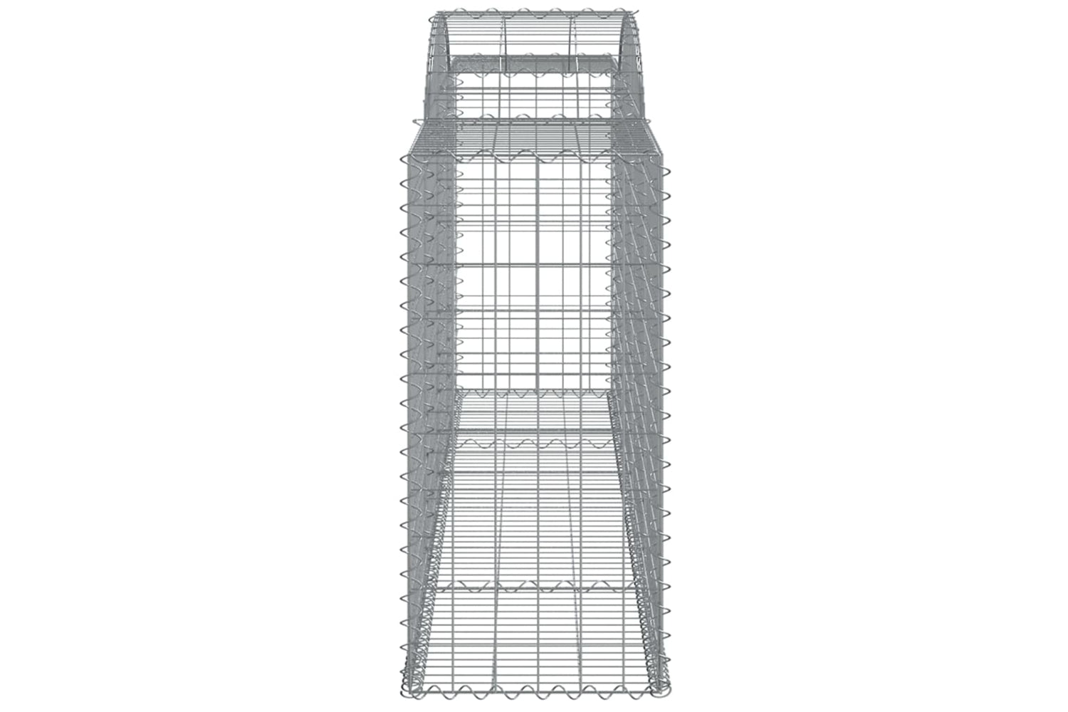 vidaXL 153515 Arched Gabion Basket 300x50x100/120cm Galvanised Iron-3