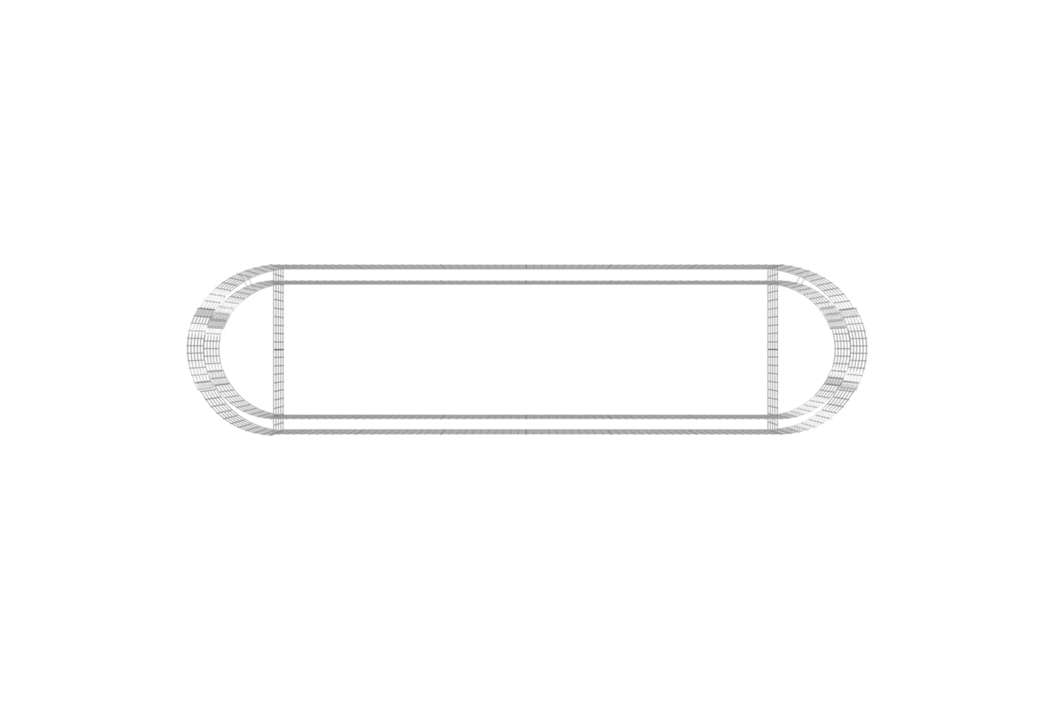 vidaXL 152042 Gabion Raised Bed Galvanised Iron 400x100x50cm-5