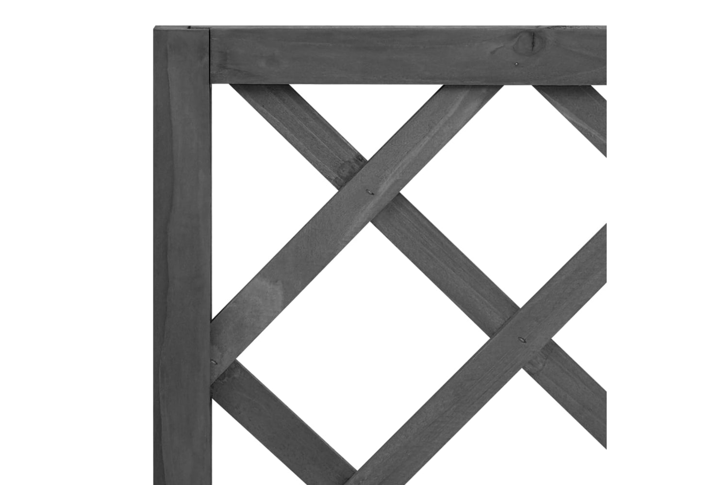 vidaXL 316427 Garden Trellis Planter Black 70x30x135cm Solid Firwood-5